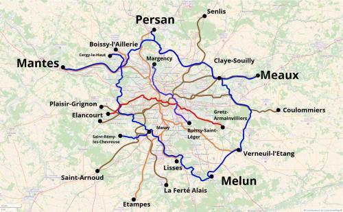 Les nouvelles lignes crees en grande banlieue