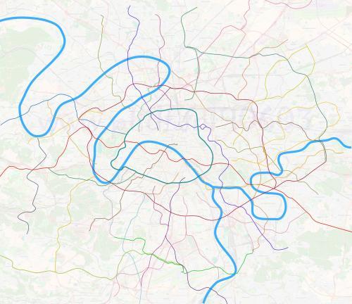Toutes les extensions du réseau de métro proposées dans le plan