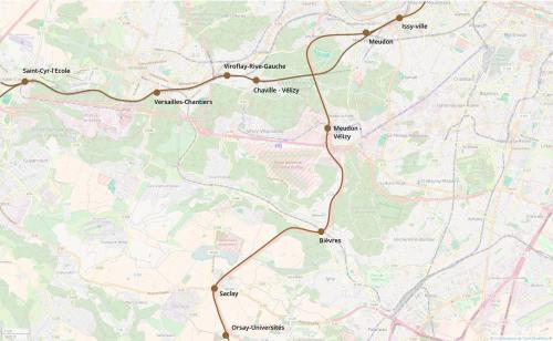 La partie sud du tronc commun. Cliquer pour agrandir.
